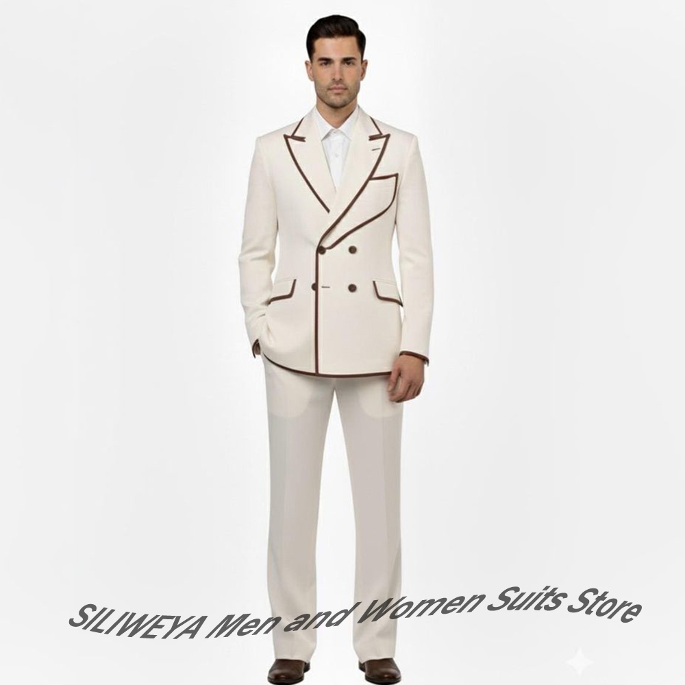 Men'S Formal Evening Wear - طقم بدلة رجالي أنيق مزدوج الصدر