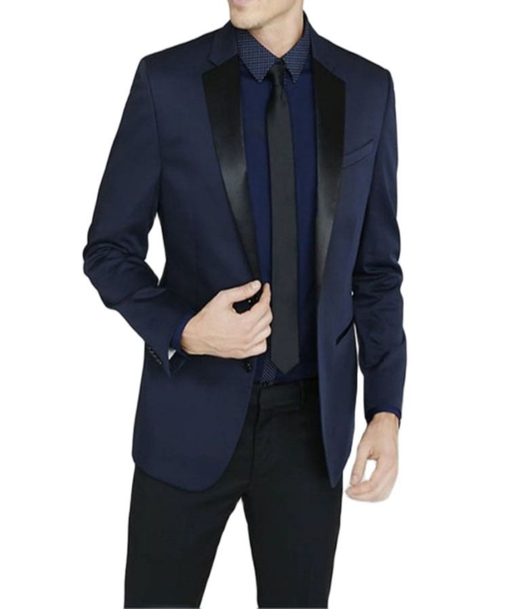 Men Formal Wear With Tie - أحدث رفقاء العريس الشق الأسود التلبيب