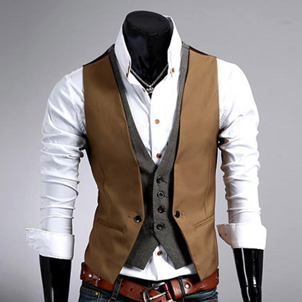 Men Formal Wear Vest - صدرية رسمية للرجال سترة للأعمال بلون
