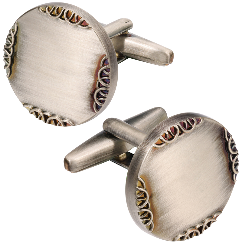 أزرار أكمام جديدة باللون الفضي - مراجعة Cufflinks Silver Set وسعره