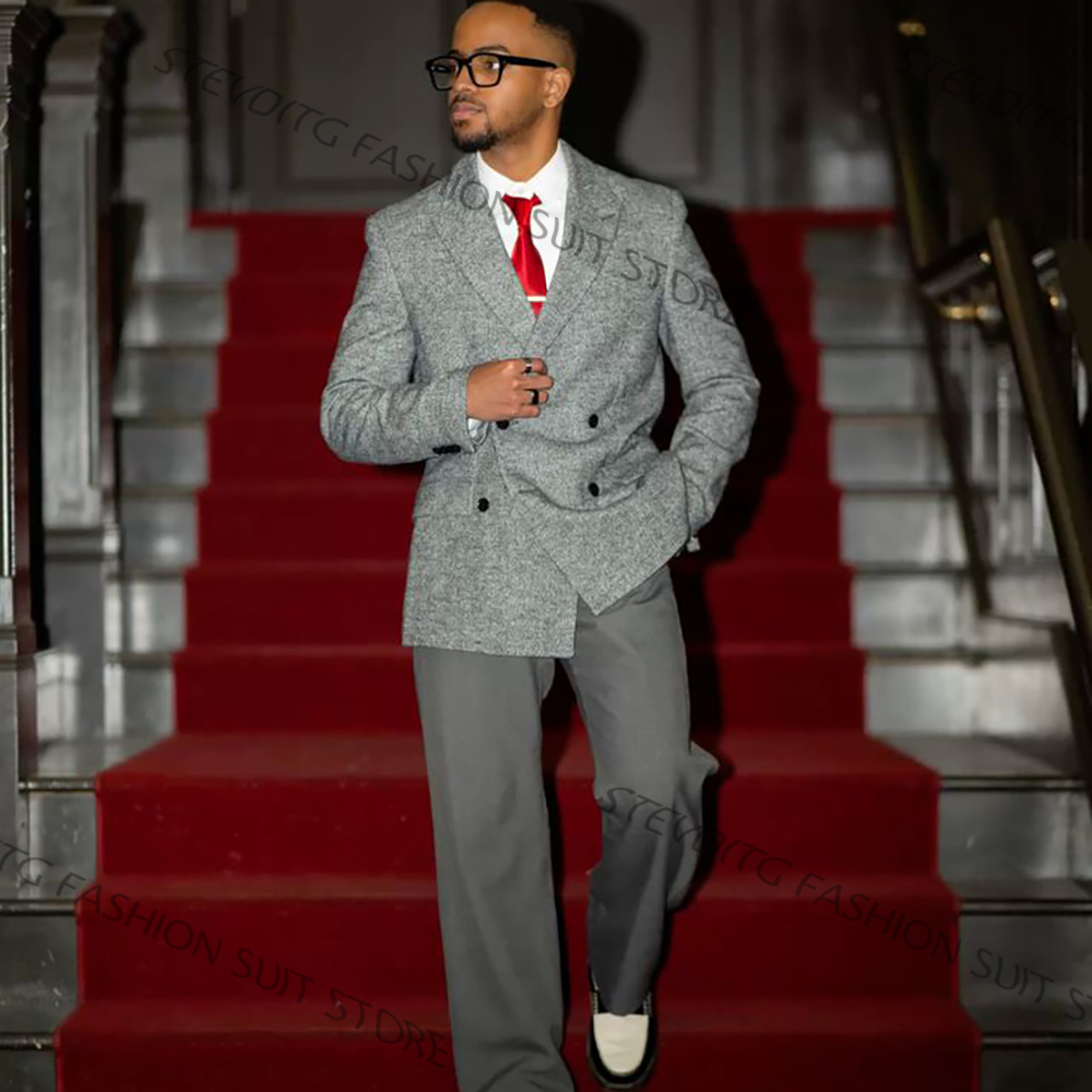 بدلة رجالية رمادية غير رسمية ذ - مراجعة Men'S Formal Evening Wear وسعره