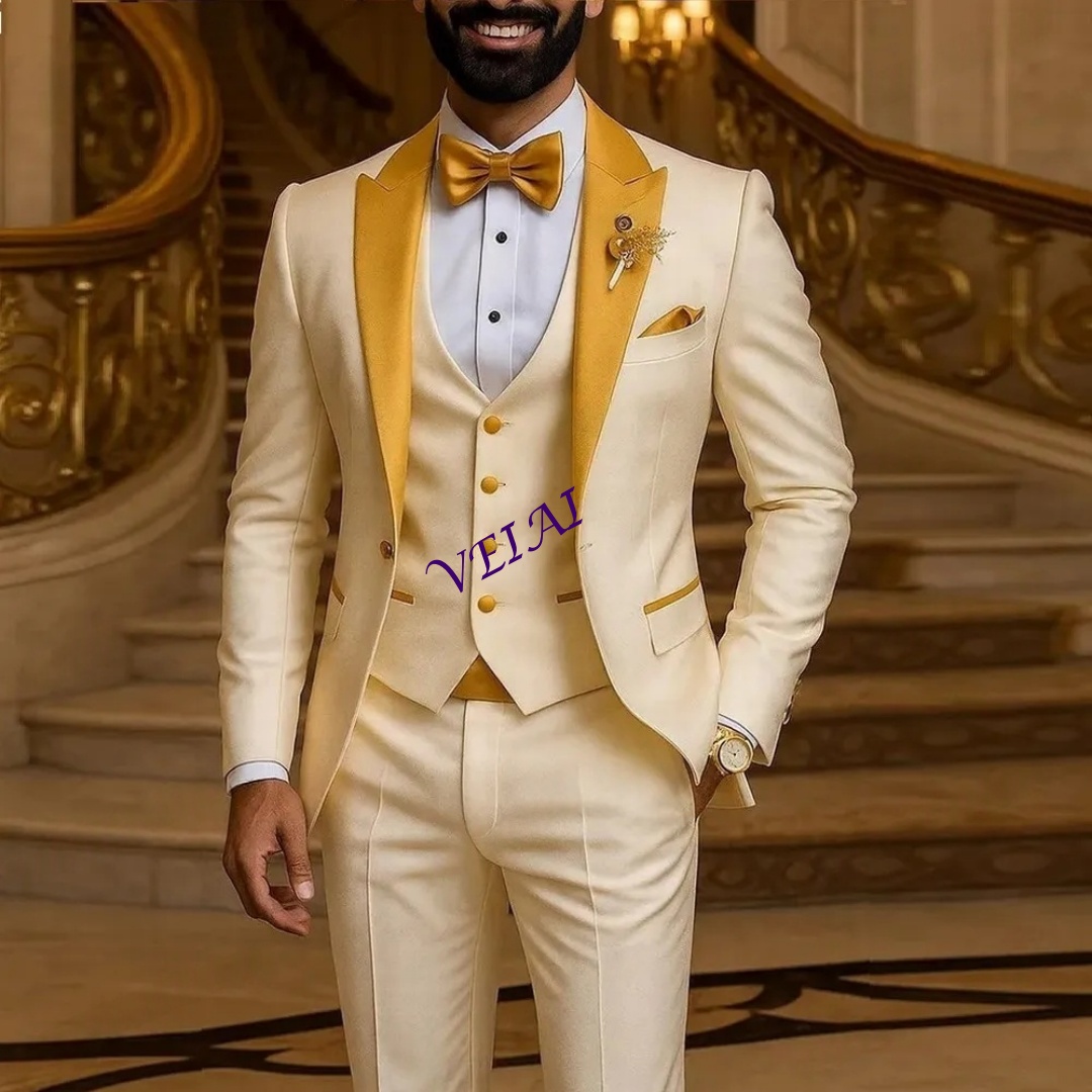 تخصيص الذهب طوق العاج الرجال د - مراجعة Men Formal Wear Vest وسعره