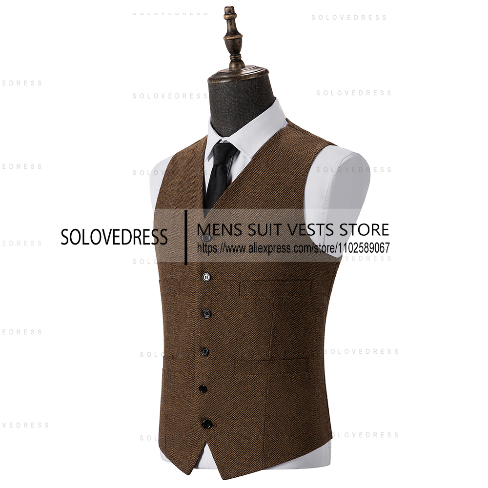 سترة رجالية متعرجة بقصة ضيقة و - مراجعة Men Formal Wear Vest وسعره