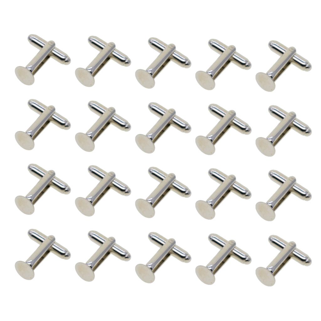20 قطعة أزرار أكمام لوحة فضية  - مراجعة Cufflinks Silver Set وسعره